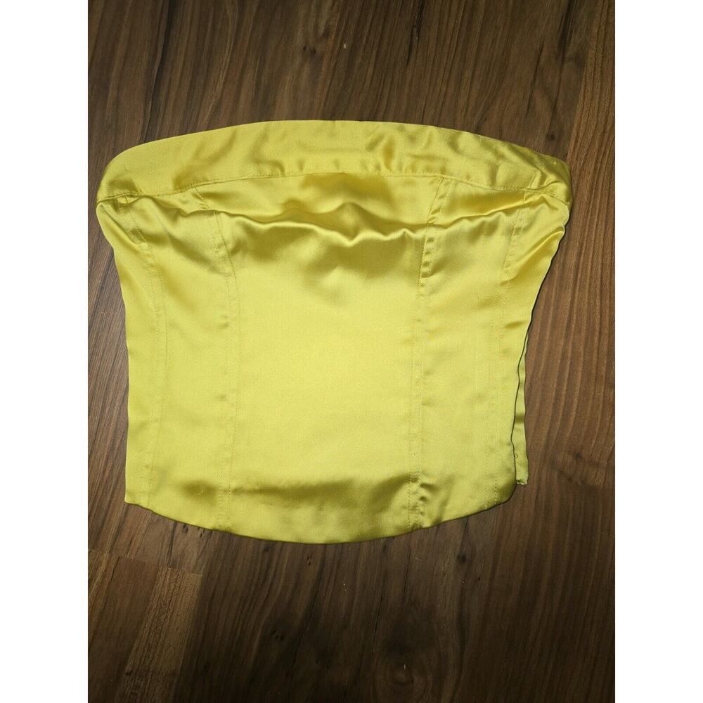 Wild Fable Womens Slim Fit Party Bustier Tube Top Size XXS Satin Sleeveless 5835